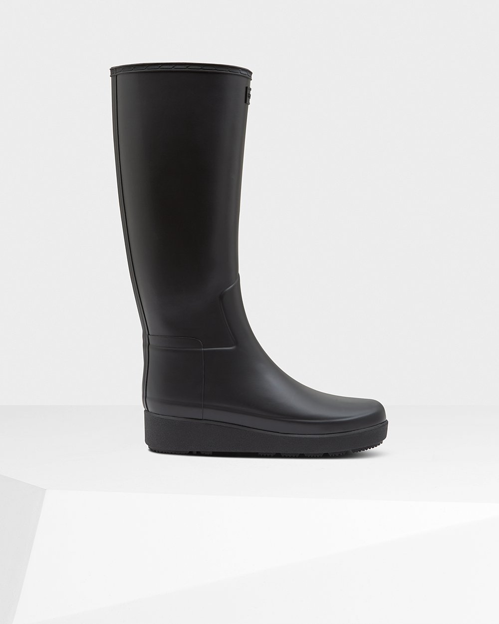 Womens Creeper Boots - Hunter Refined Slim Fit Tall (51EUKJYBP) - Black